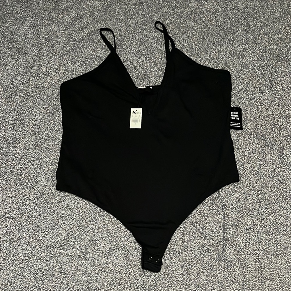 NWT Express plunge neck thong bodysuit